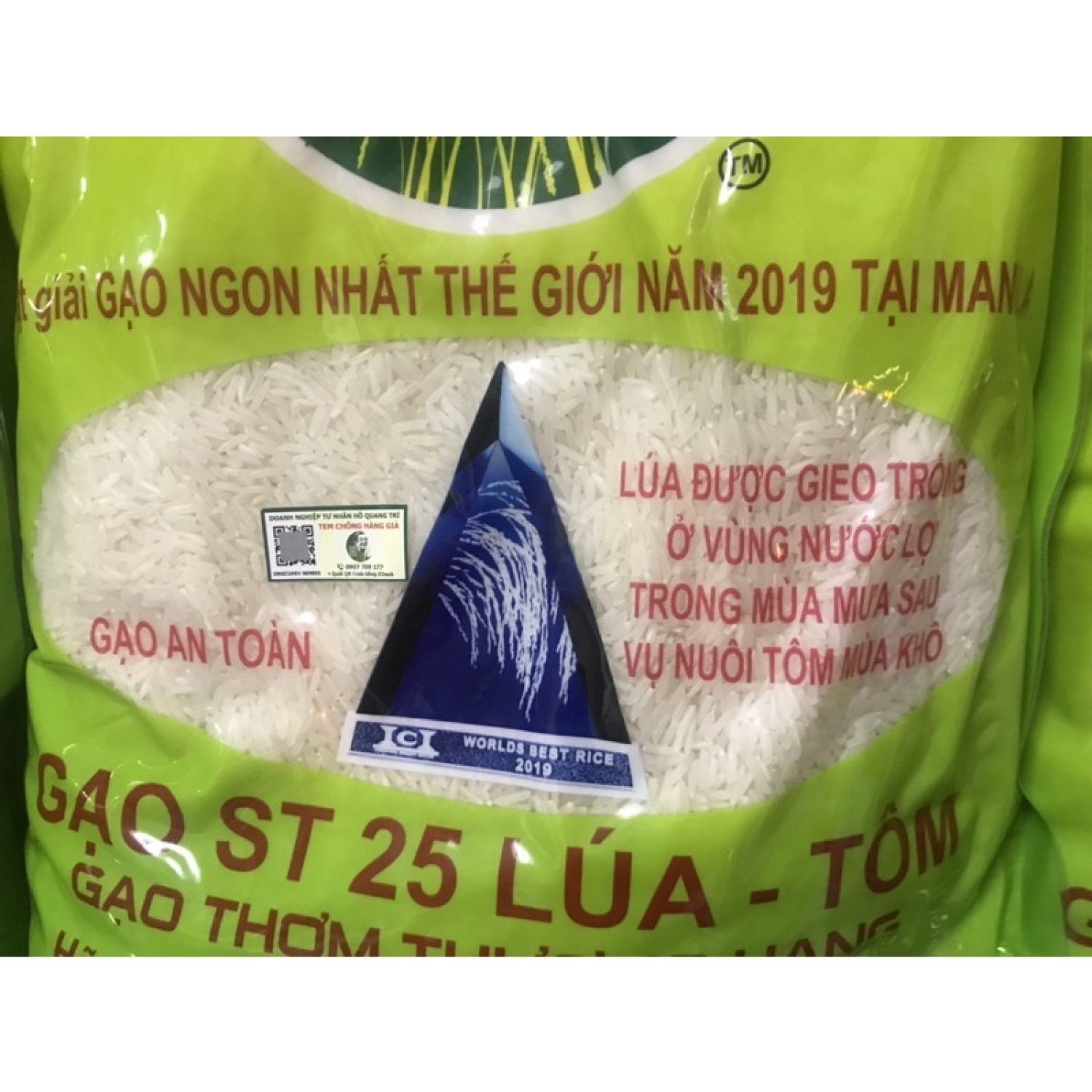 (compo 5 túi )gạo st25 lúa tôm chính hãng ông cua