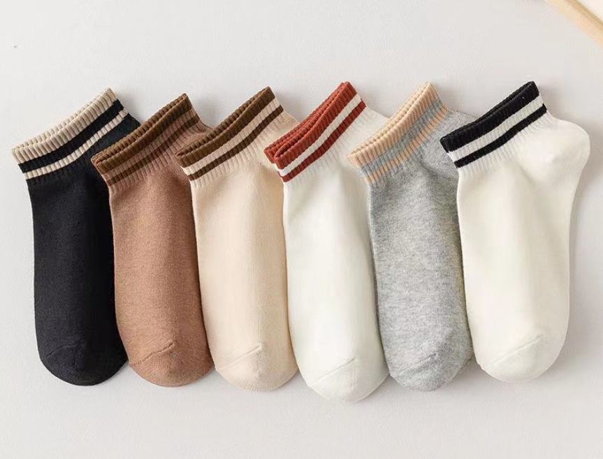 Set 10 Đôi Tất Nữ Cổ Kẻ Ngắn Cổ K1NC Siêu HOT