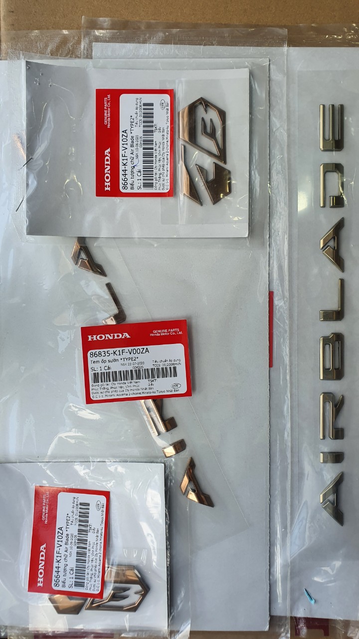 [HCM]BỘ TEM NỖI HONDA AIRBLADE 2020