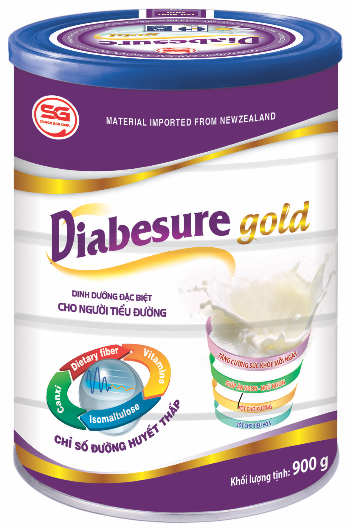 Sữa Dành Cho Người Tiểu Đường - Diabesure gold 900g