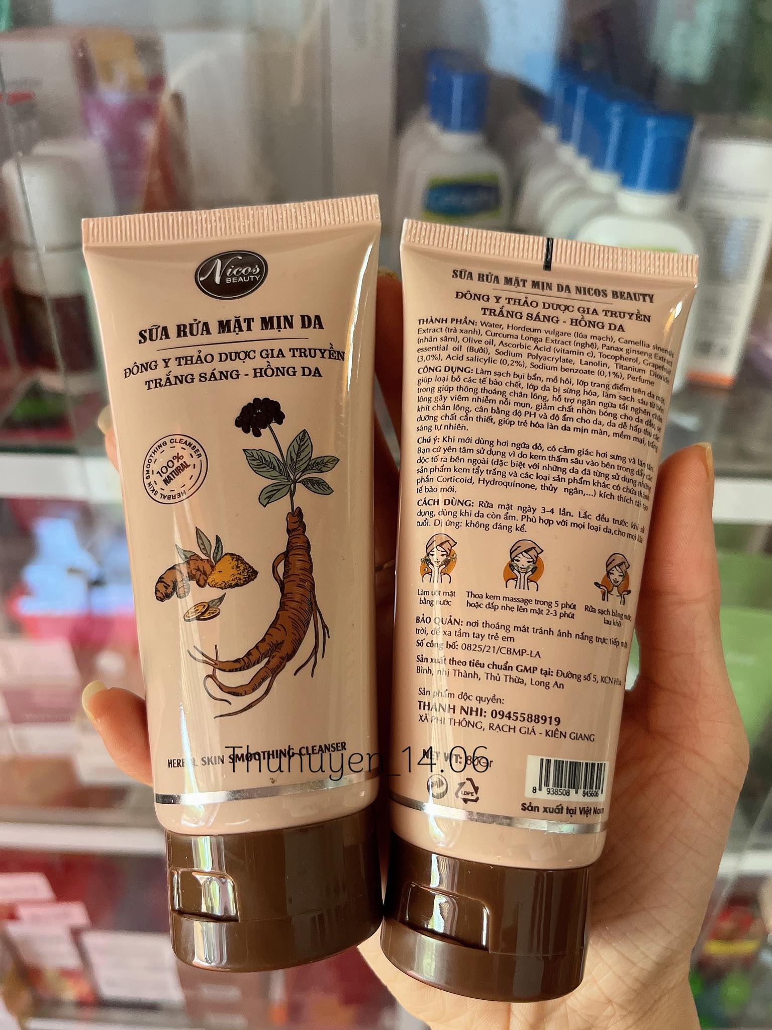 [Chính Hãng] Sửa Rửa Mặt Đông Y Nicos