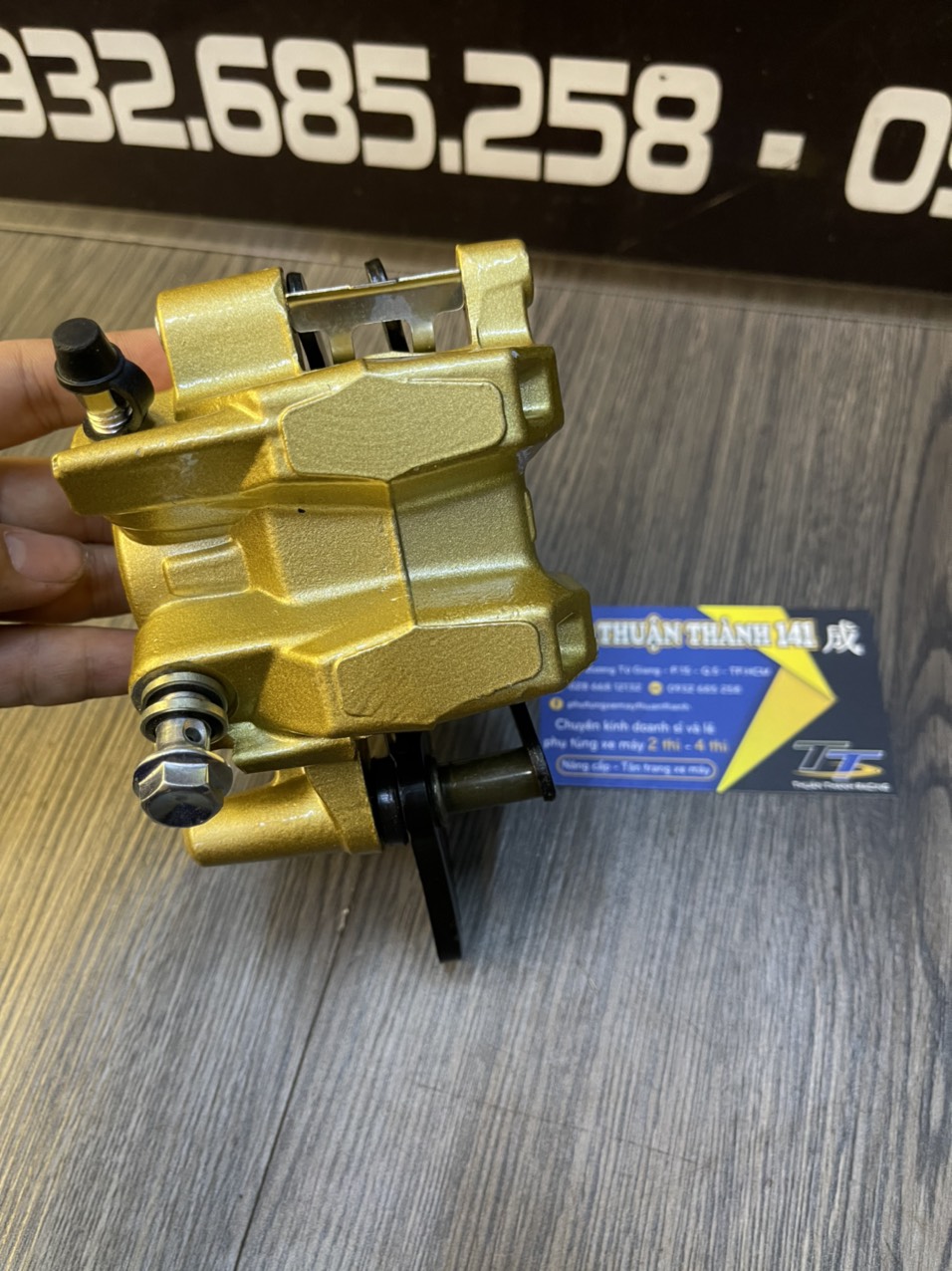 HEO DẦU SAU SONIC L2 (kèm pas sắt đen) gắng Sport dĩa nhỏ 190mm - Xipo- RGV