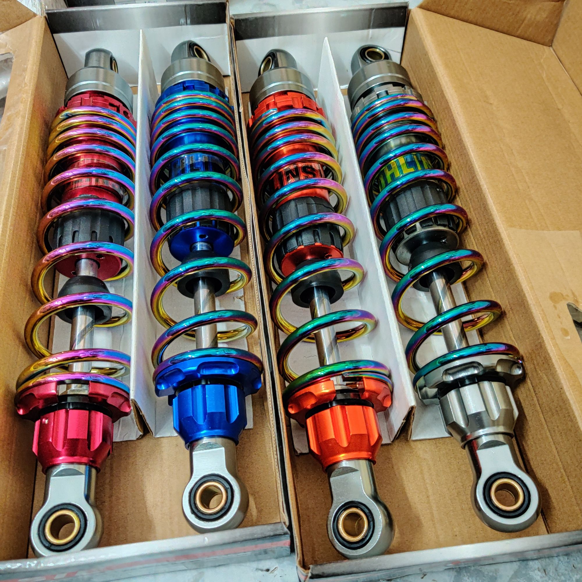 [HCM]phuộc ohlins lò xo titan (33cm) gắn wave dream elegant spark....