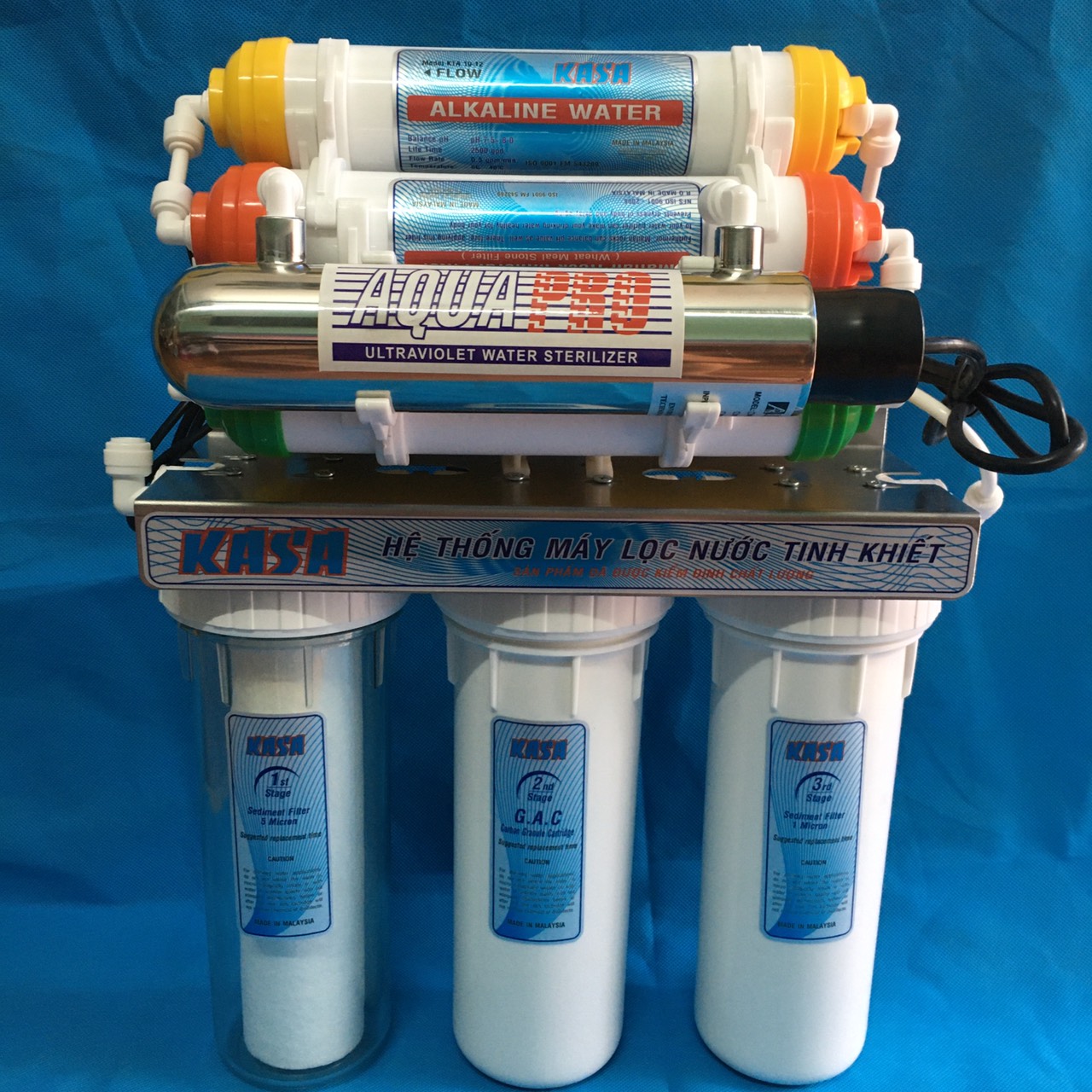 MÁY LỌC NƯỚC CÔNG NGHỆ NANO CÓ ĐÈN UV 11W-KASA KS09 9 LÕI.