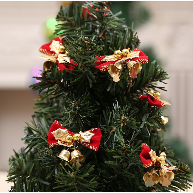 [Mã HLHOAN1212 hoàn 20K xu đơn 50K] Phụ kiện trang trí noel NƠ LỤC LẠC A21