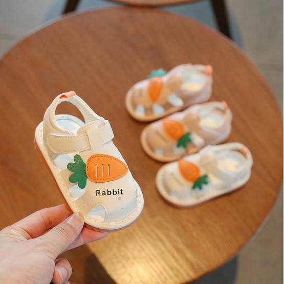 Rọ tập đi bé gái cà rốt rabbit xinh xắn size 16-20 cho bé 0-2 tuổi