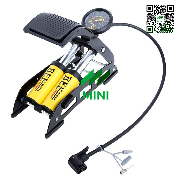 Bơm hơi (Ống bơm) BEE J44B-01 đạp chân 2 xi lanh