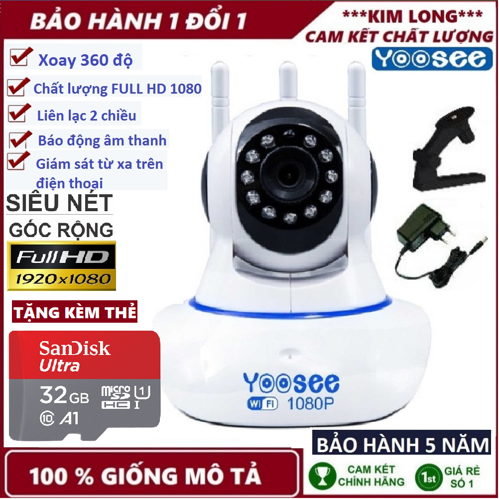 >> BÁO GIÁ (BH 5 NĂM CẢ MÁY LẪN THẺ,TẶNG THẺ 32GB CHUẨN YOOSEE),CAMERA TRONG NHÀ,NGOÀI TRỜI,CAMERA YOOSEE 3 RÂU,CAMERA WI | Shopee Lazada Sendo Tiki mới nhất 116 (BH 5 năm cả máy lẫn thẻ,TẶNG THẺ 32GB CHUẨN YOOSEE),camera trong nhà,ngoài trời,Camera yoosee 3 râu,camera wifi full HD,camera ghi âm giọng nói,lưu trữ video