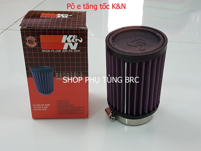 Pô e tăng tốc đa năng K&N ( pô e có 4 vòng ren 28, 35, 42 và 51 li gắn cho mọi loại xe số)