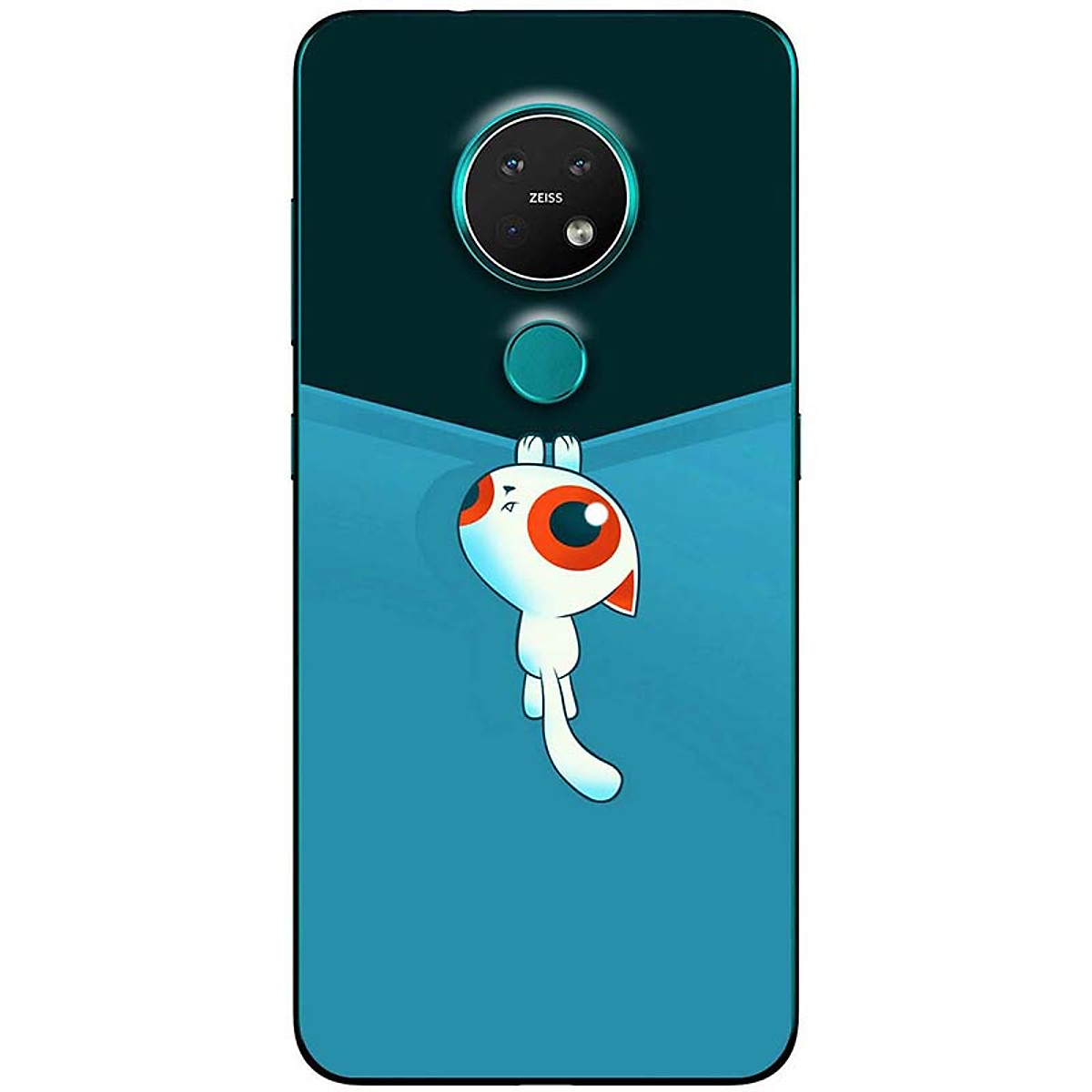 Ốp lưng dành cho Nokia 7.2 mẫu Mèo kéo rèm