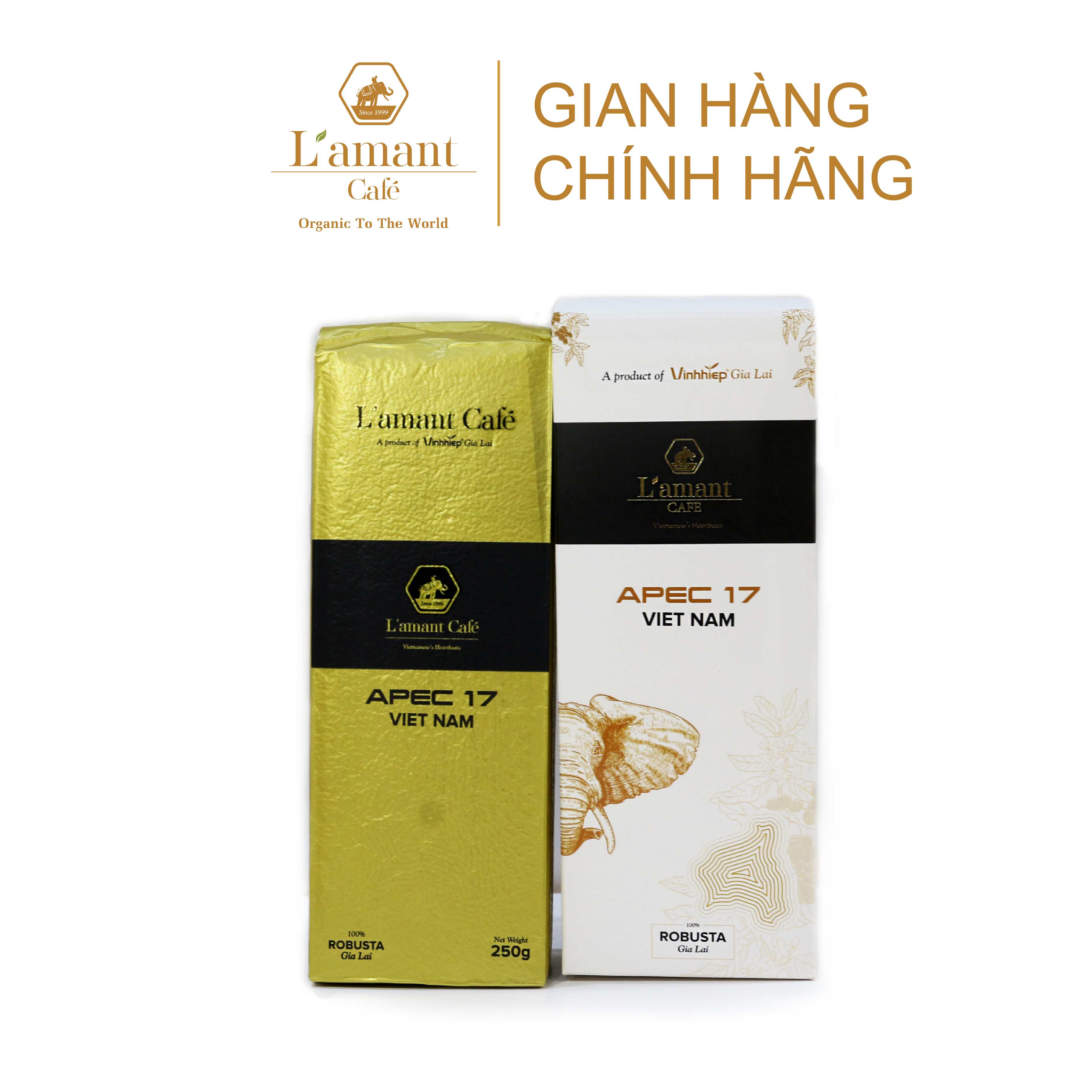 Cà phê rang xay L’amant APEC 2017 100% Robusta - L’amant APEC 2017 Ground Coffee