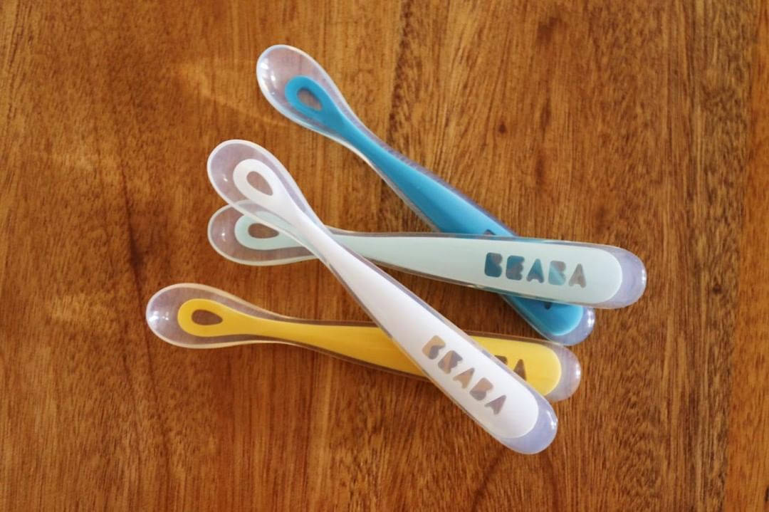 Thìa Cầu Vồng Silicone Beaba