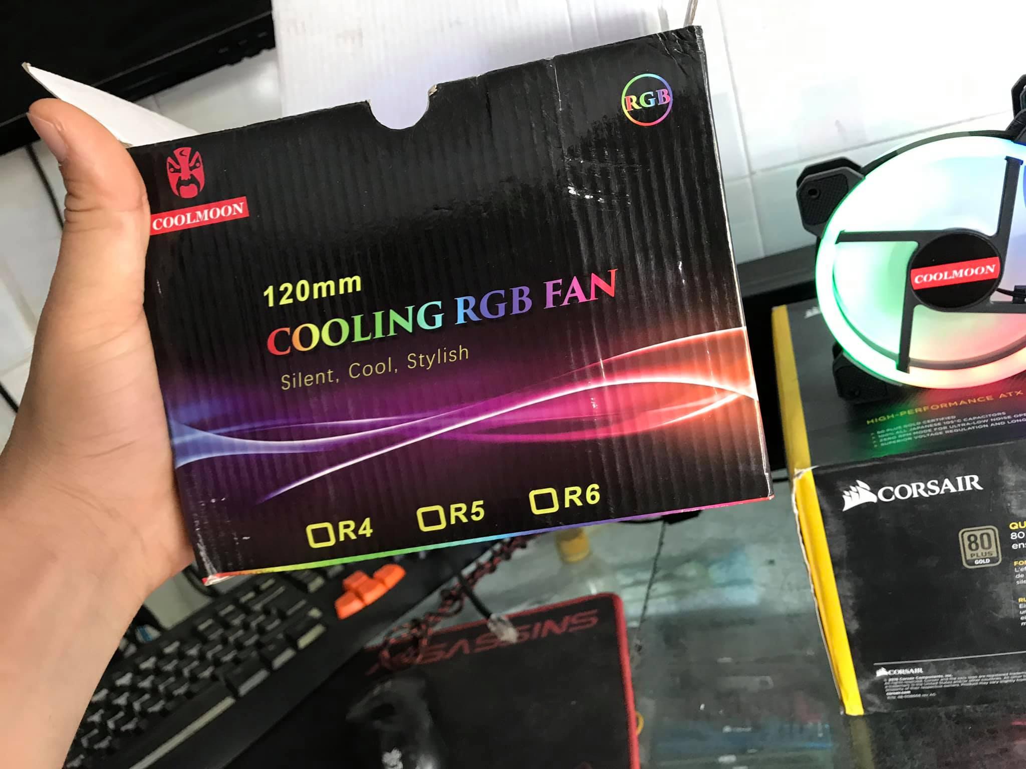 Bộ Fan Led RGB Coolmon (5 Fan + 1 Hub + 1 Remote)