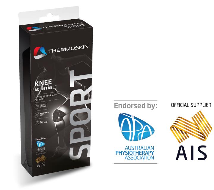 Băng nẹp cơ đầu gối Thermoskin size M (Đỏ phối đen)