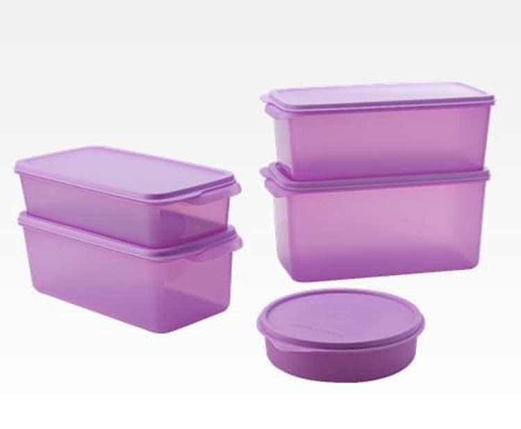 Bộ hộp trữ mát Tupperware Freshia tím (Set 5)