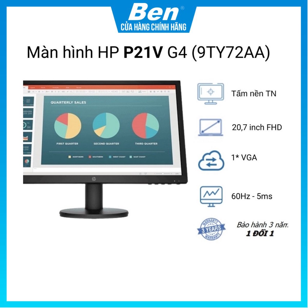 Màn hình máy tính HP P21v G4 9TY72AA 20.7 inch FHD TN