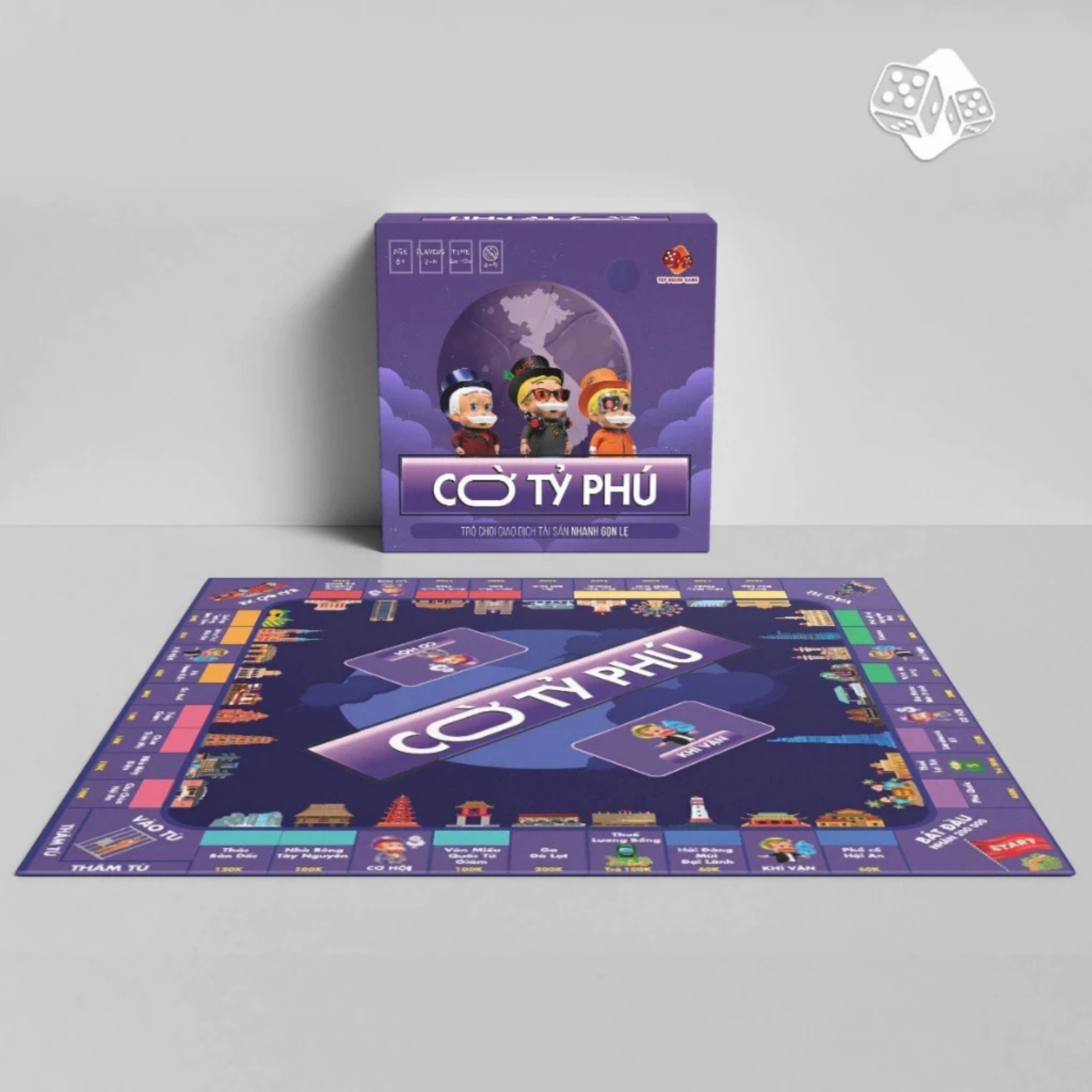 Bộ Cờ Tỷ Phú - Monopoly - Hàng Cao Cấp loại lớn