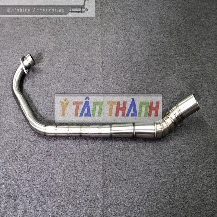 Cổ Pô 2 Khúc Inox 304 STB Cho Exciter 135 5 Số