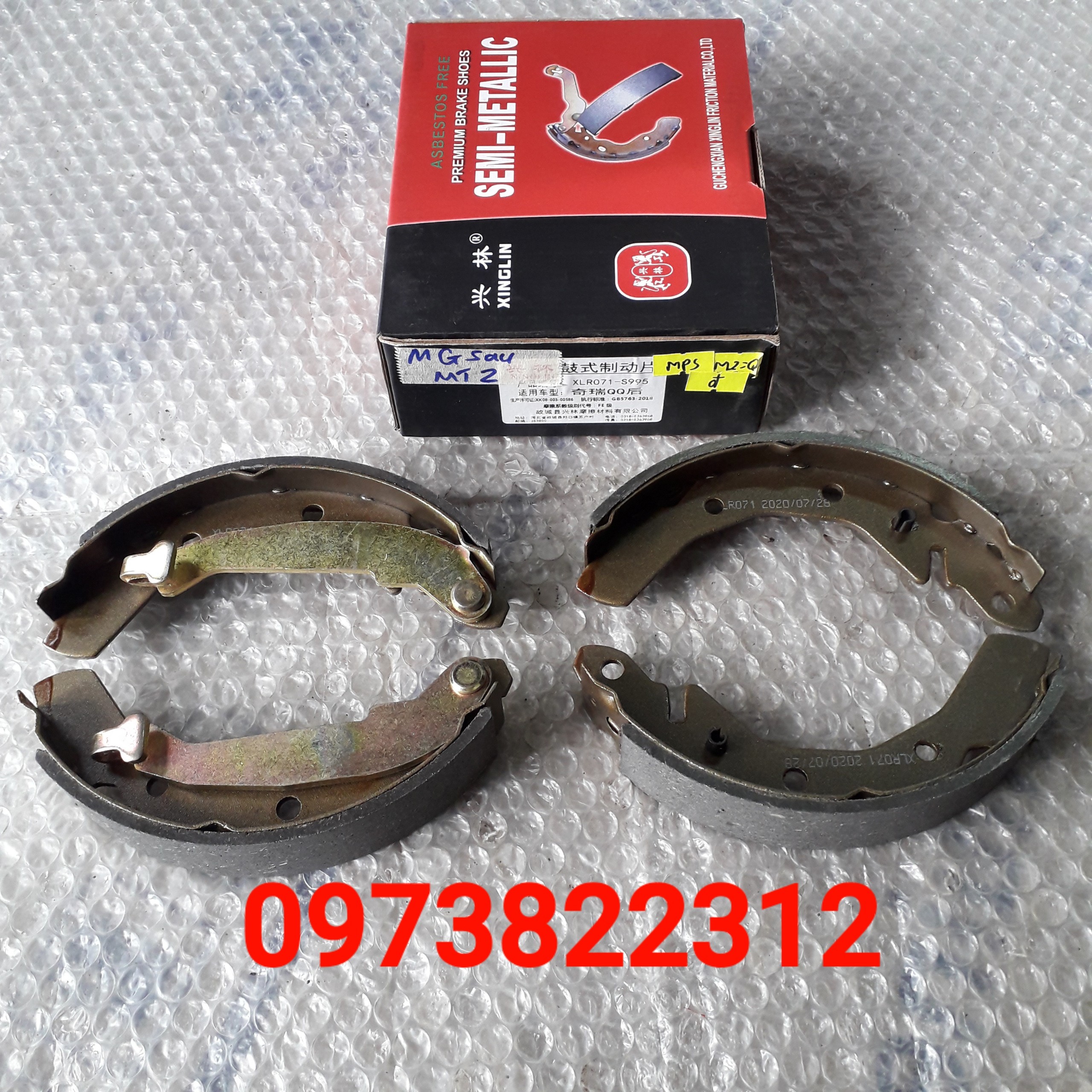 Má phanh sau Matiz, Spark, Cherry QQ ( Má guốc, Giá 1 Bộ) OEM