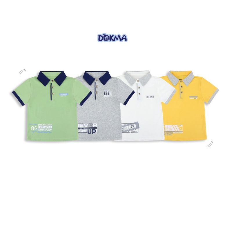 Áo polo cổ đức bé trai Dokma 2-6Y DA1348