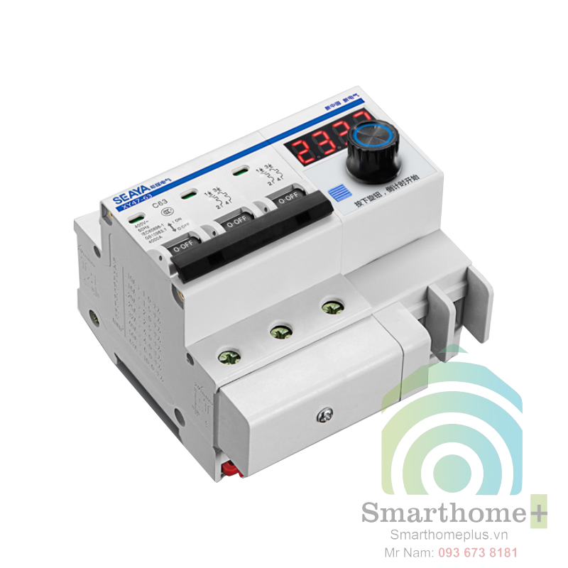 Aptomat Hẹn Giờ Tắt Điện Tử Cho Nồi Nấu 3Pha 63A DP63A-3P