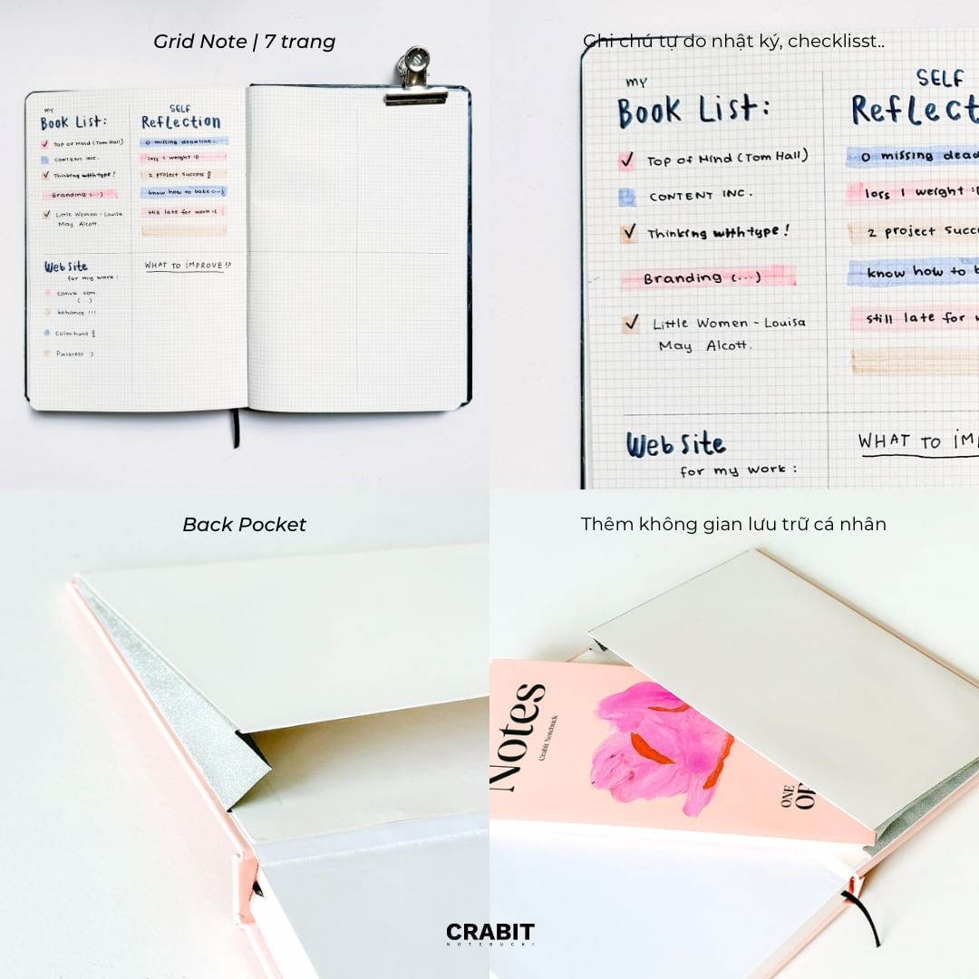Sổ PLANNER CRABIT 2024 One Ordinary Day lập kế hoạch 12 tháng
