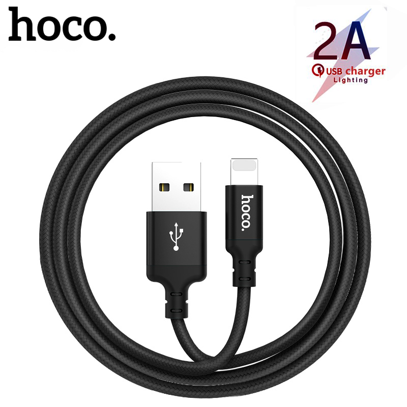 HOCO 1m Best USB Cable for iPhone X 8 Plus Lightning to USB Cable Fast Charger Data Cable For iPhone 7 6 6s 5 5s iPad Mobile Phone Cables