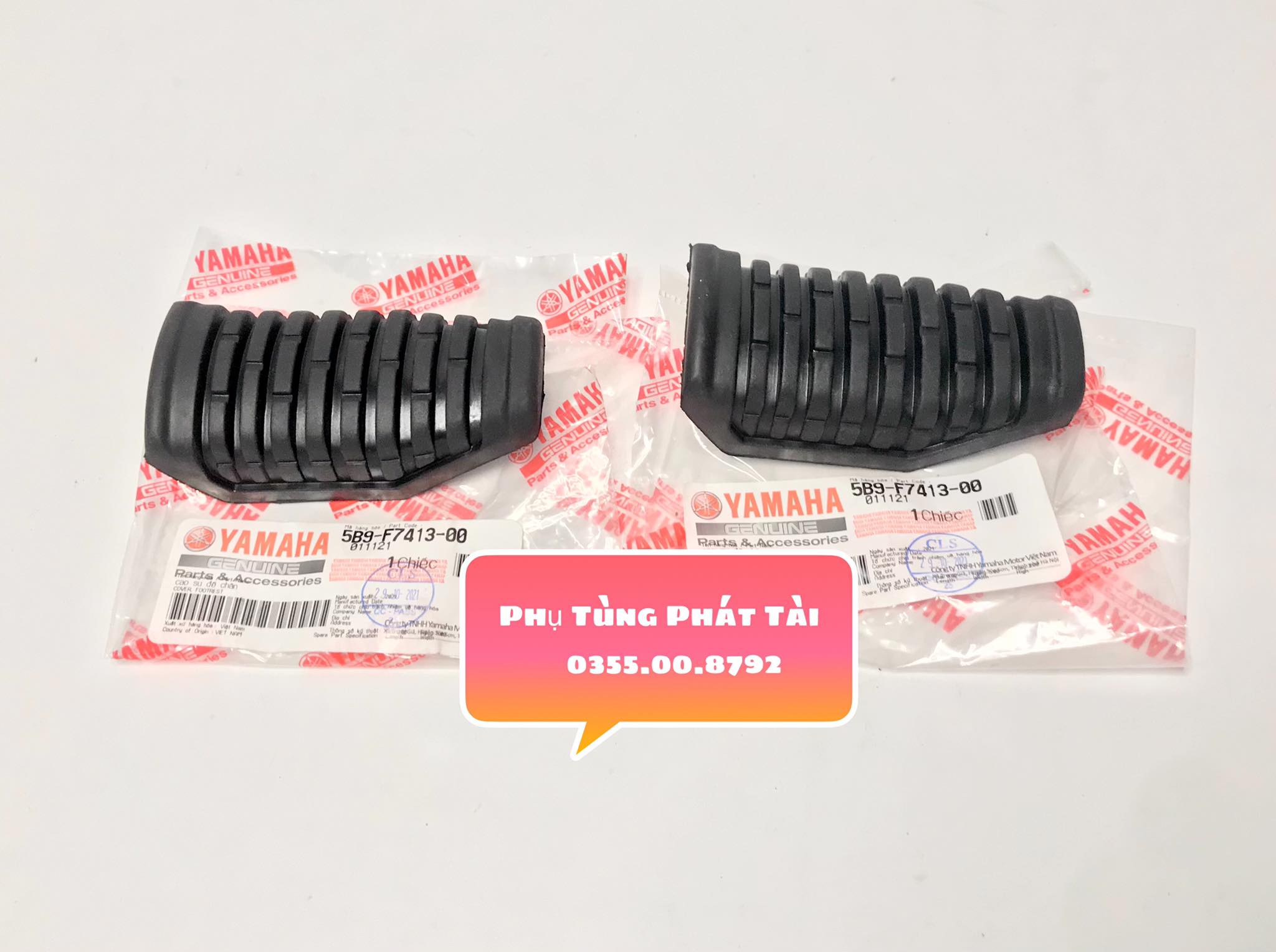 Cao Su Gác Chân Trước Exciter 135 - Jupiter Gravita Chính Hãng Yamaha