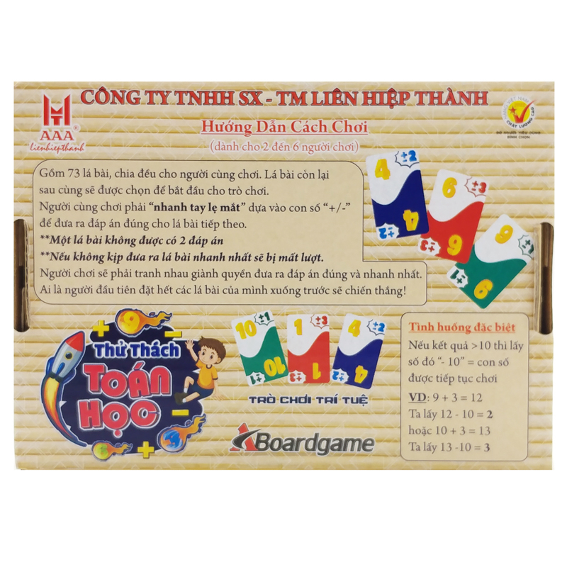 Boardgame Thách Thức Toán Học Liên Hiệp Thành TTH