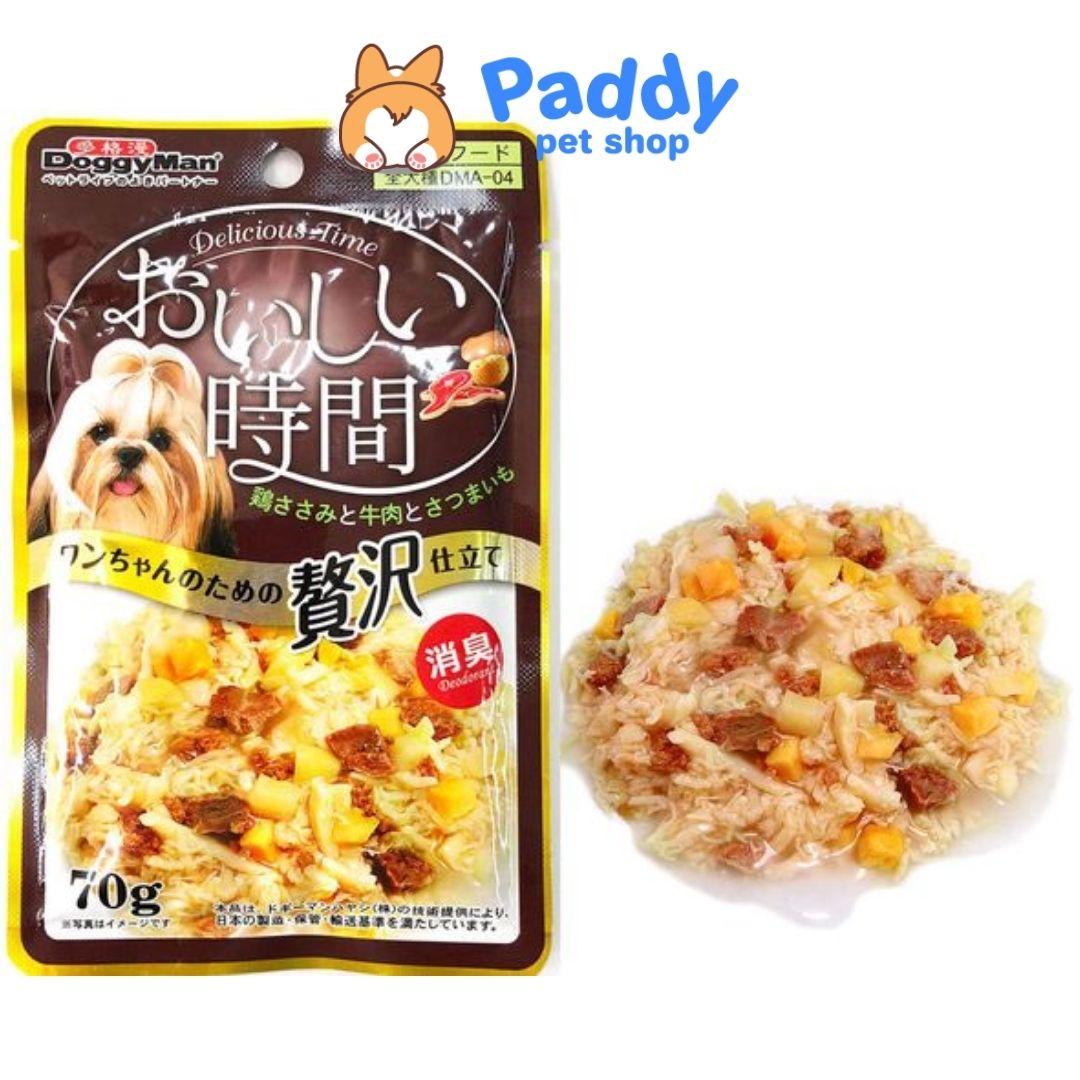 Pate Cho Chó DoggyMan Thịt Gà & Rau Củ Tươi 70g