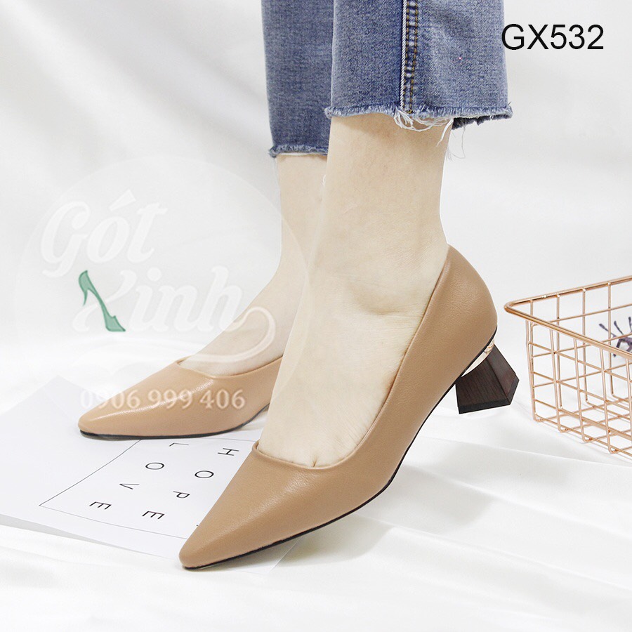 [HCM]Giày bít mũi gót vuông 3 phân - có size lớn 40 trở lên