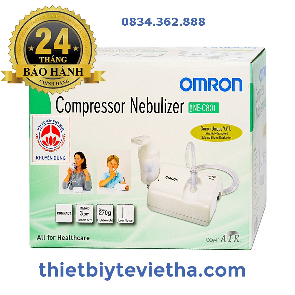 Máy xông mũi họng omron ne c801