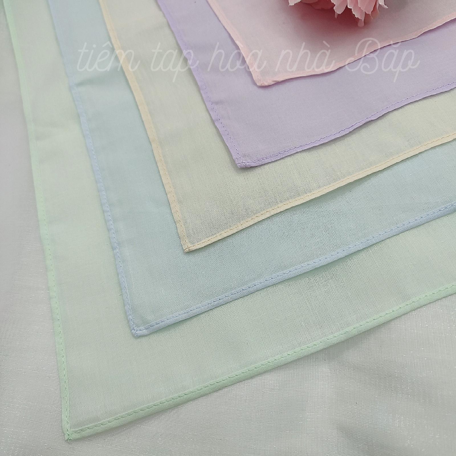 Khăn Tay Vải Thô Nhiều Màu 28x28
