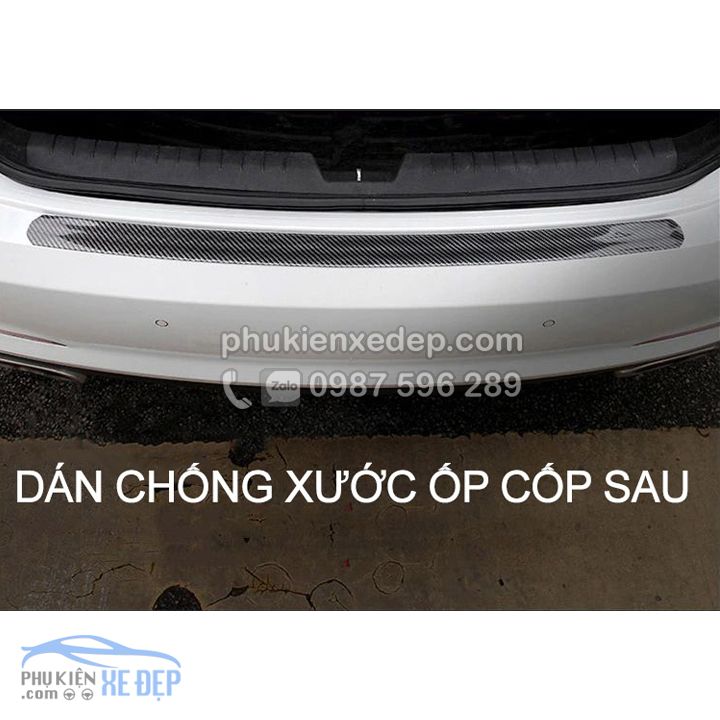 Nẹp Carbon 5D Chống Va Đập Cốp Xe, Nẹp Bước Chân