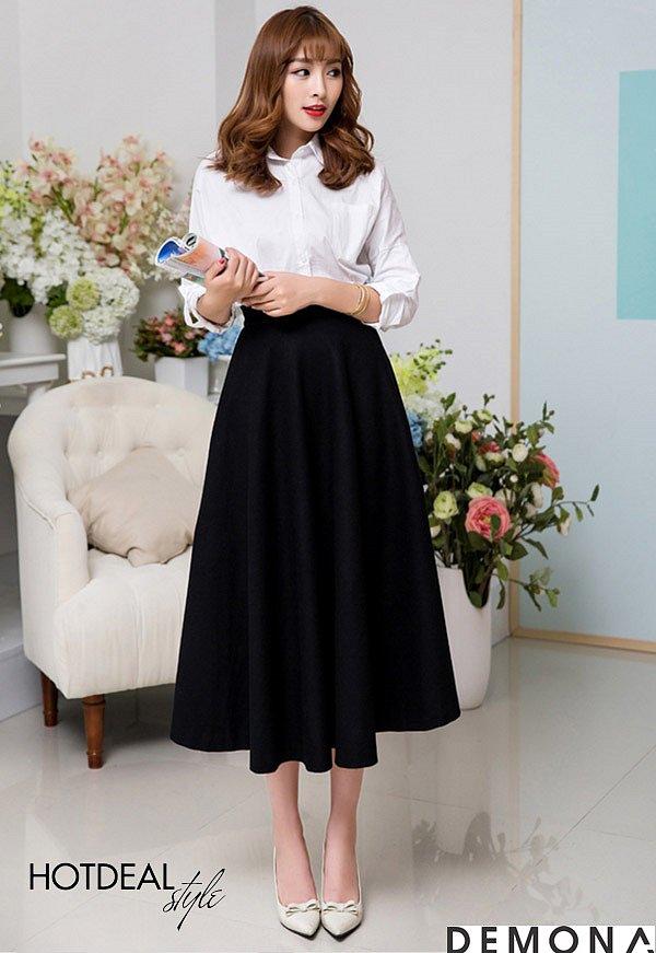 Chân Váy Xòe Dài Thanh Lịch