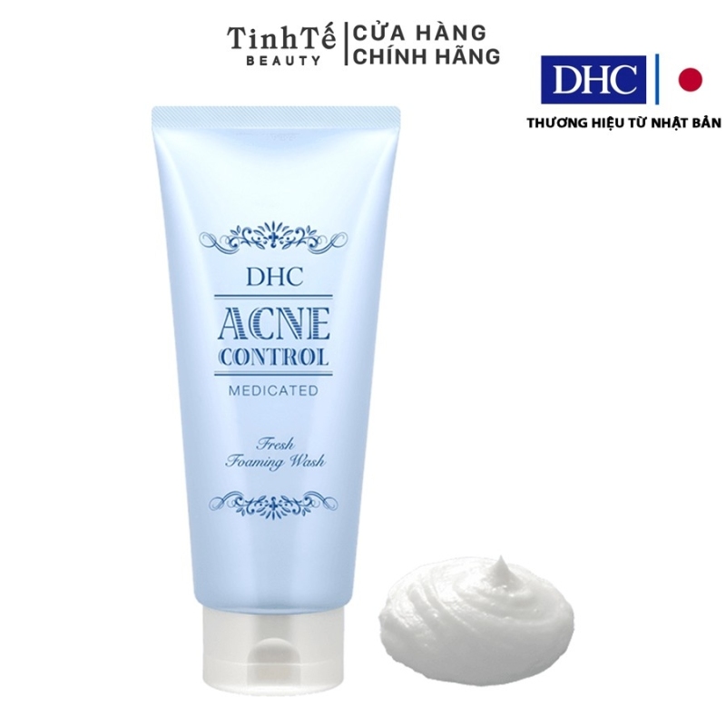 Sữa rửa mặt hỗ trợ ngừa mụn DHC Acne Control Fresh Foaming Wash 120ml