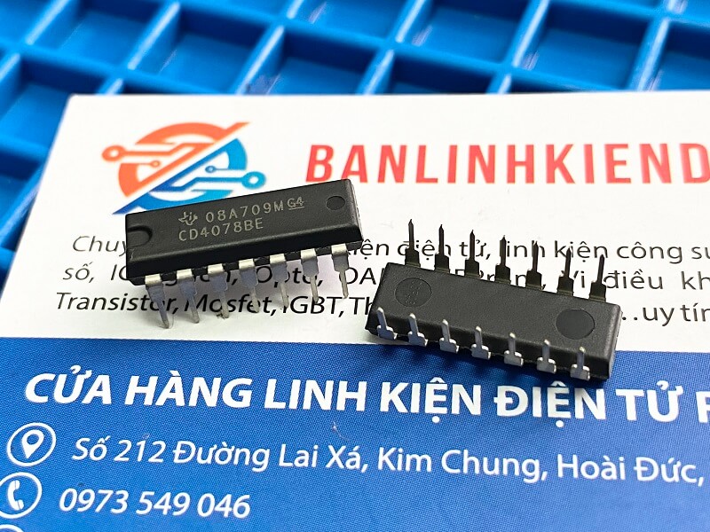 Combo 10 con cd4078be, cd4078 ic số dip 14