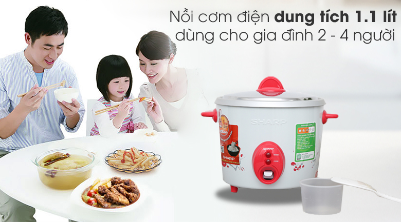 Nồi cơm điện 1.1 lít SHARP KSH-D11 - Hàng Thái Lan