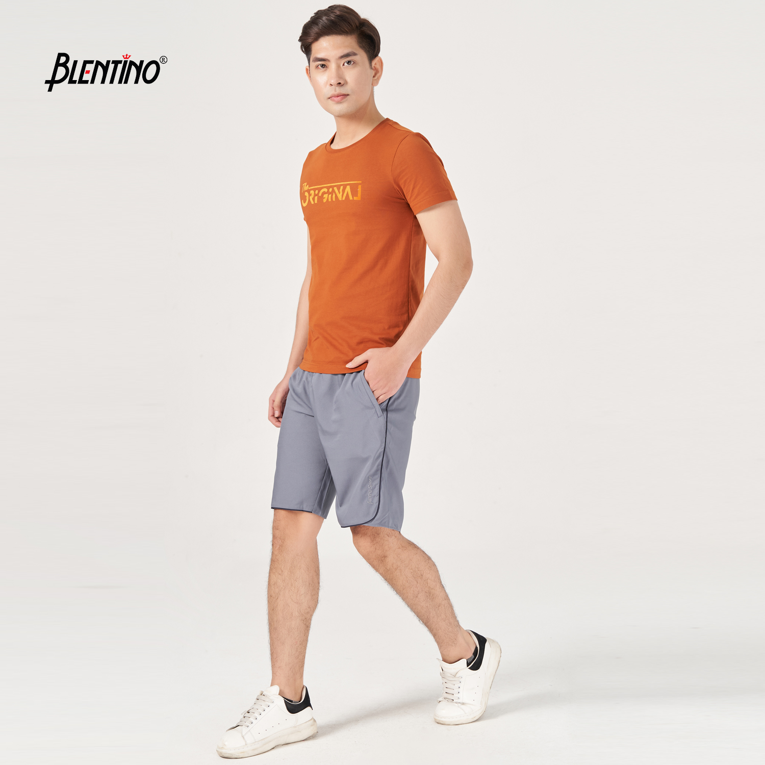 Blentino áo thun in hình cổ tròn Ts20203