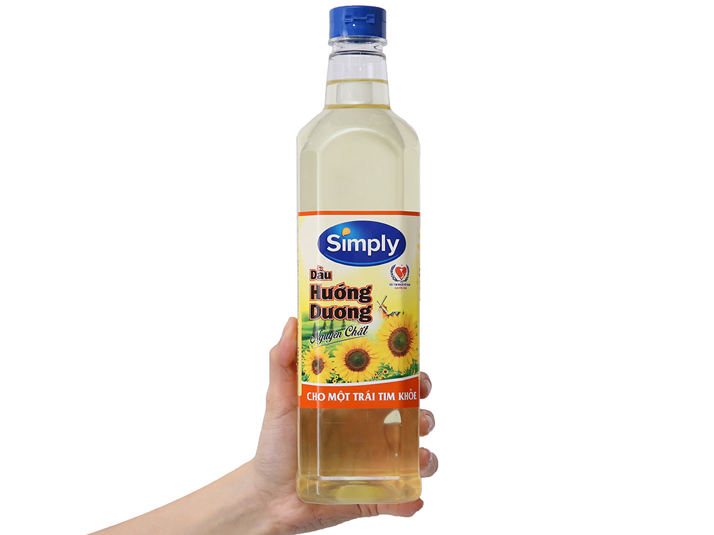 Dầu hướng dương Simply chai 1 lít