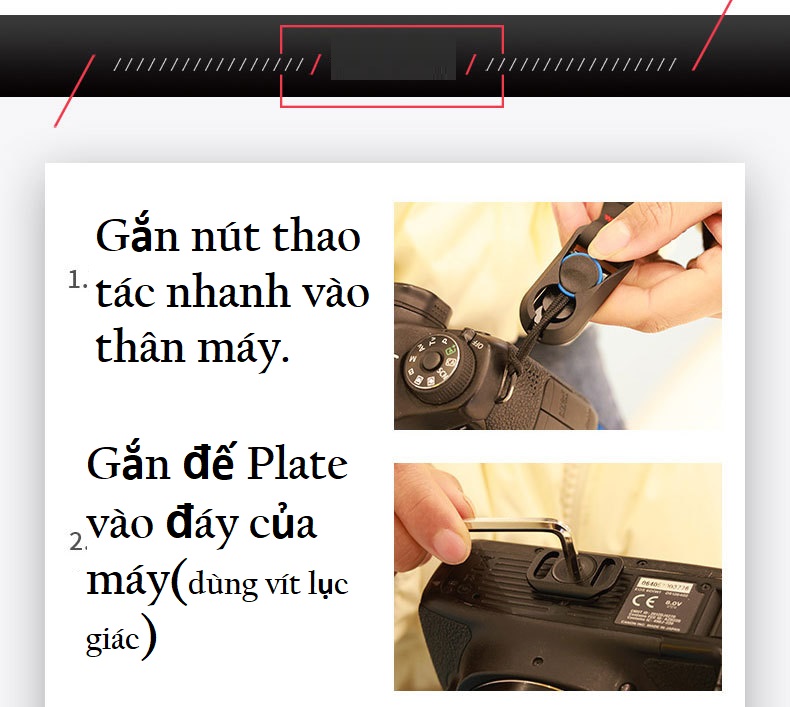 Dây đeo máy ảnh thao tác nhanh.(Anchor Link)