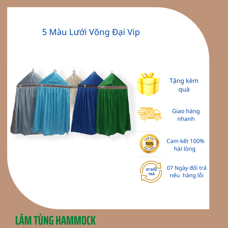 Combo Khung võng xếp sơn tĩnh điện ống phi 32 (bao gồm 01 khung + 01 lưới võng)