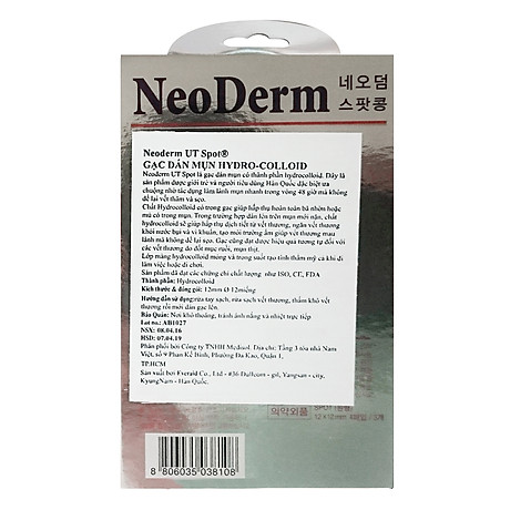 Gạc dán Mụn Neoderm Ultra Thin Spot 16 miếng