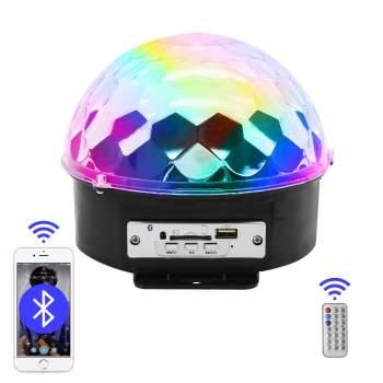 Đèn Led quả cầu xoay có USB Nháy Theo Nhạc Kèm Loa Có Bluetooth