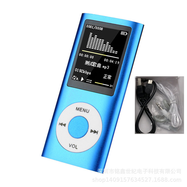 Music player radio hifi mp3 player digital lcd screen voice recording fm player