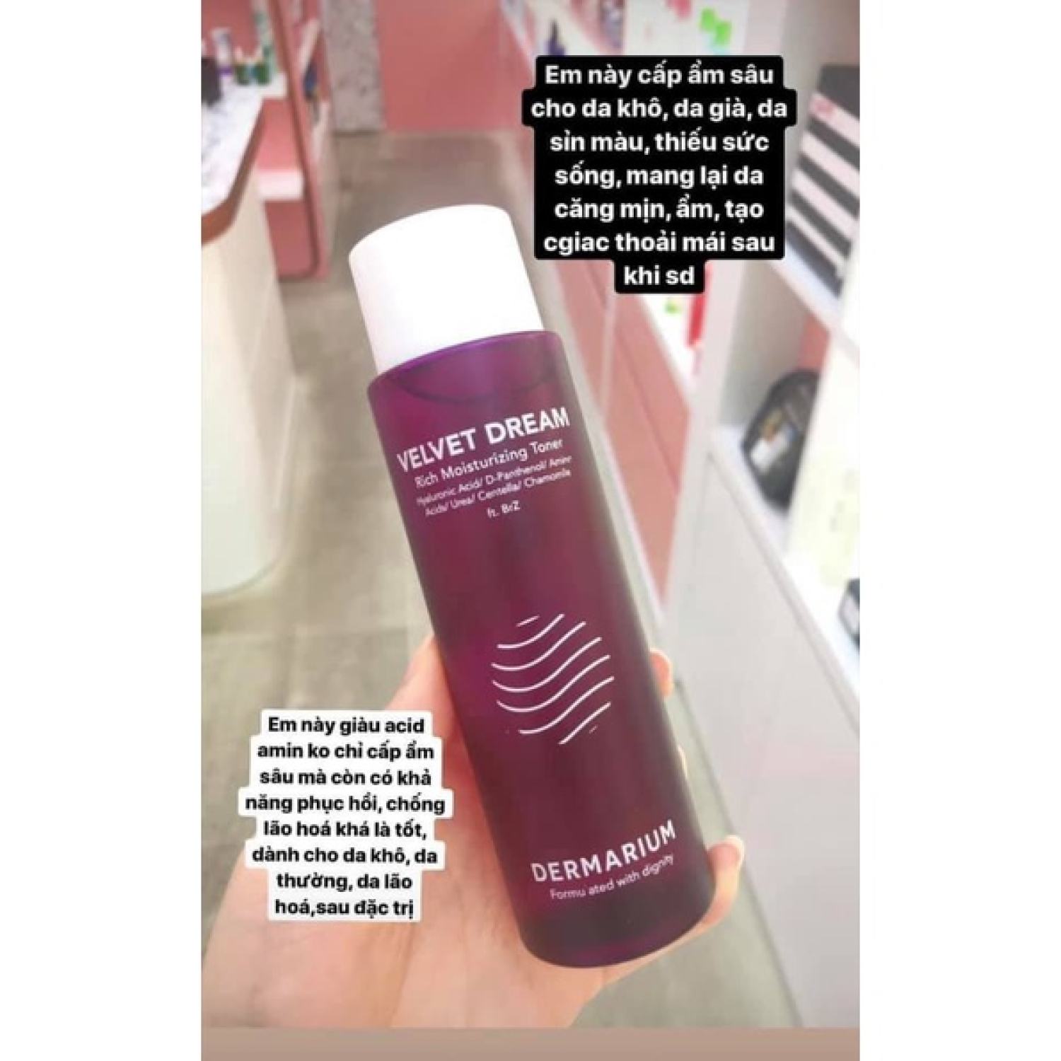 DERMARIUM - VELVET DREAM - TONER CẤP ẨM SÂU