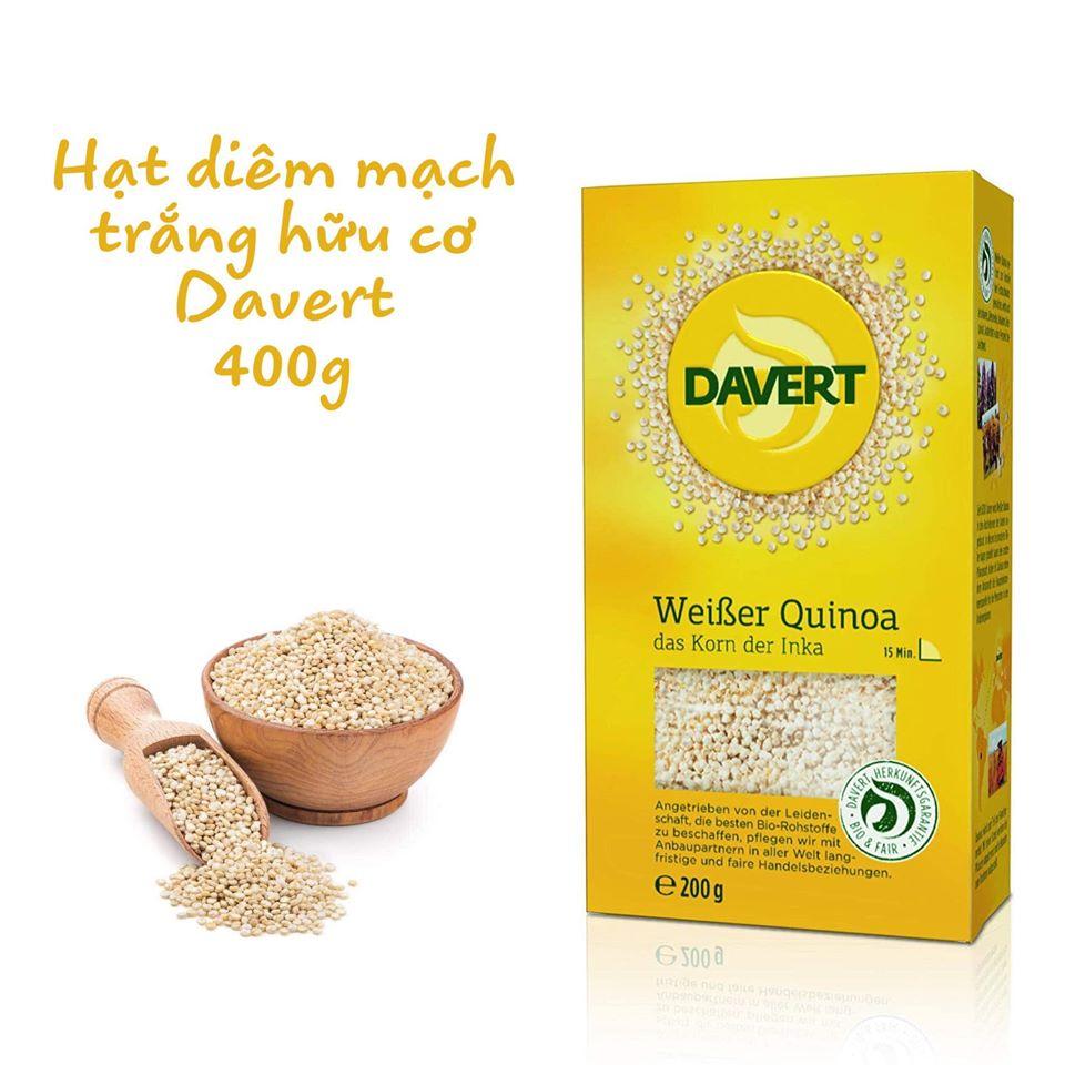 Hạt diêm mạch trắng hữu cơ chưa rang Davert (200g)