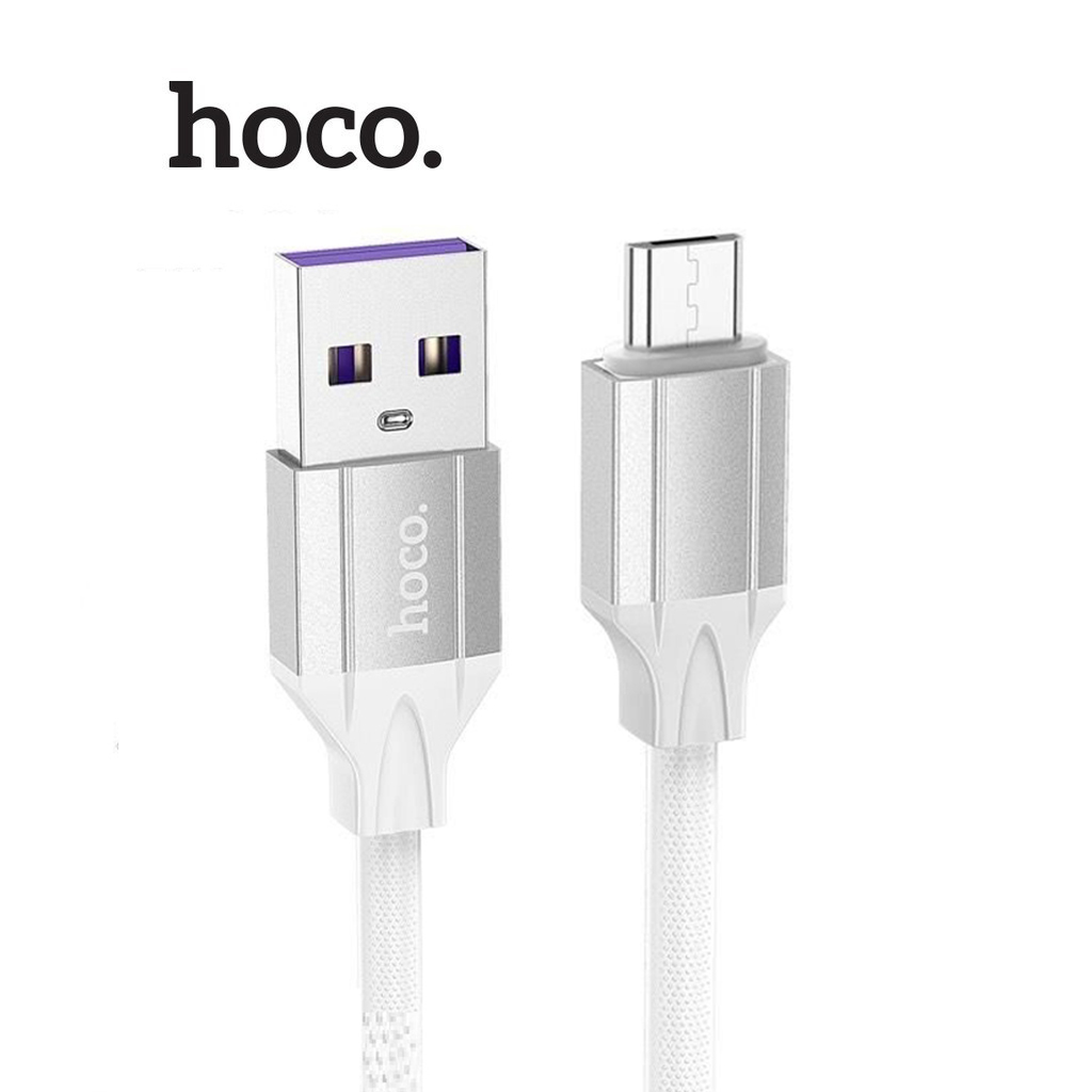 Cáp sạc 2.4A Hoco DU20 Micro dây TPE bện siêu bền cho Android dài 1M
