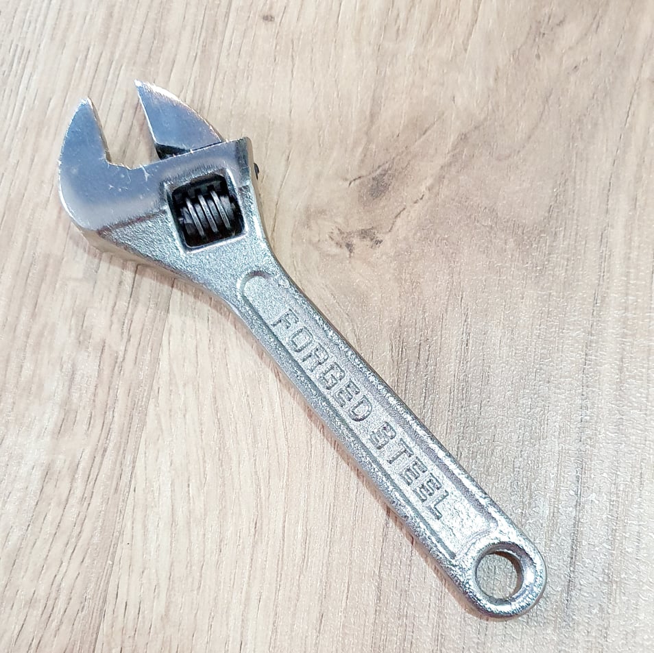 Dụng Cụ Mỏ Lết Thép Si Mờ Size 6 Inch Dùng Vặn Mở Đai Ốc Bulong