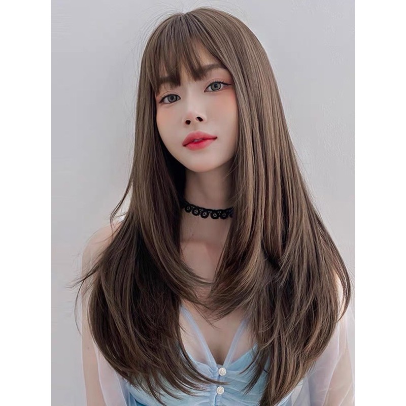 Tóc giả nữ nguyên đầu❤️FREESHIP❤️Tóc cả đầu cao cấp layer 8292